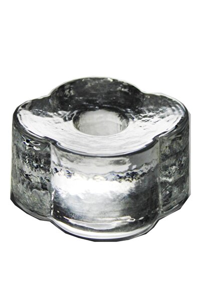 Paşabahçe El Imalatı Kristal Kalın Camlı Çiçek Mumluk 1 Adet 25323