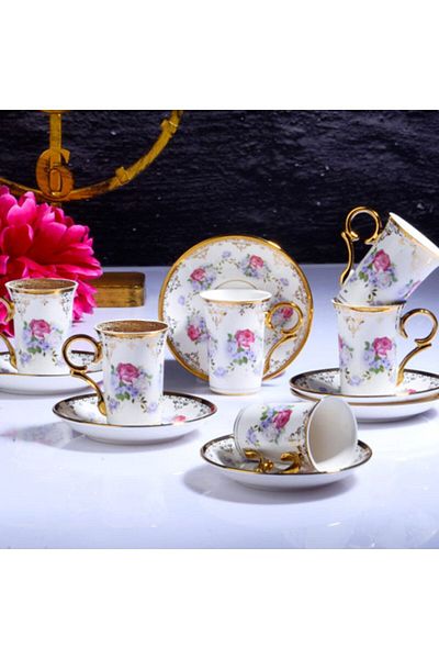 Kosova Francessa 6-Piece Long Cup Set 90 cc IS-175