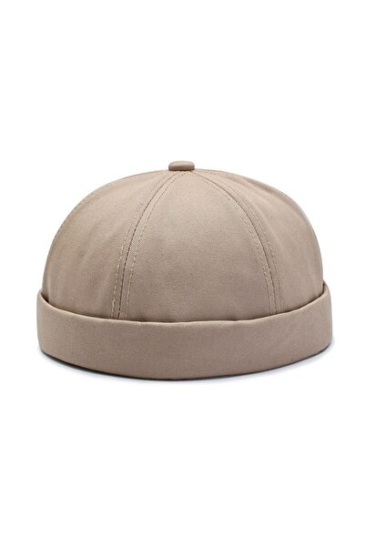 Rupen Kraft Lined 100% Cotton Cap Adjustable Docker Hat Summer Skullcap Hat Retro Hat Skullcap Hat