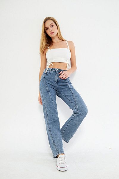 Kutaf Pantaloni de jeans cu detaliu de cusătură