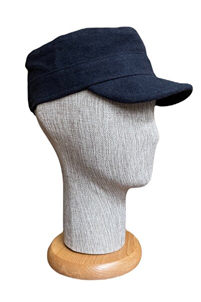 Rupen Kraft Navy Blue Winter Castro Cap Hat A Quality
