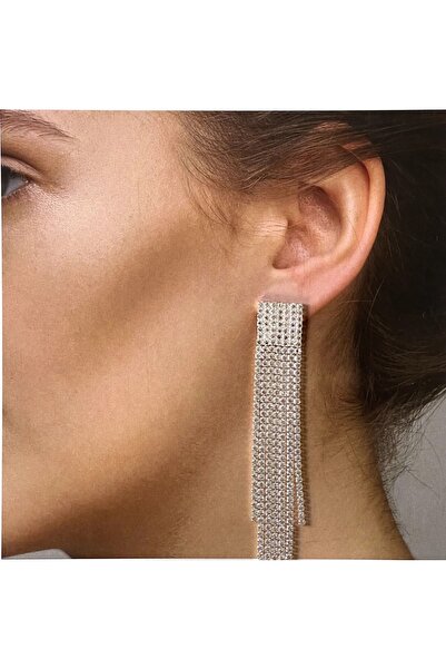 Rupen Kraft أقراط فستان السهرة الطويلة Su Yolu أقراط الليل أقراط الزفاف