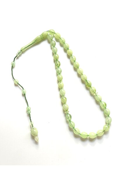 Rupen Kraft Chihlimbar cu pulbere verde - 8x11mm orz tăiat, sistem tufted