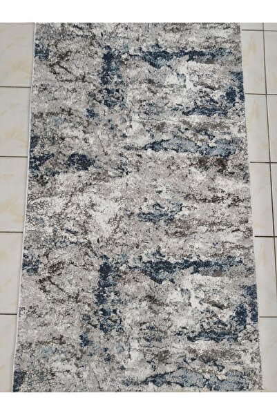 Dinarsu Yıkanabilir Kaymaz Tabanlı Halı Ve Yolluk Akre Mavi