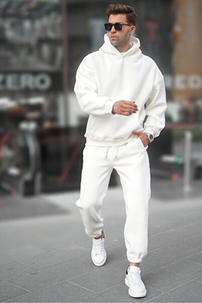 YAKAMEL Ανδρικό Σετ Φόρμας Oversize με Κουκούλα - Ψηλόμεσο, Ελαστικό με 3 Κλω...