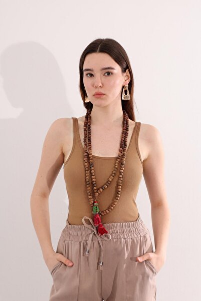 CMZ COLLECTİON Kadın Kalın Fitilli Dokulu Pamuklu Basic Sporcu Atlet