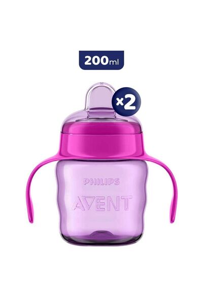 Philips Avent Educational Sippy Cup Girl 6m+ 200 Ml X 2