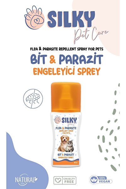 Silky Köpekler Için Etkili Bit, Pire Ve Parazit Engelleyici Sprey - 100ml | Doğal Ve Güvenli Koruma