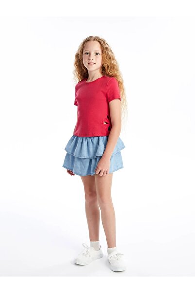 LC Waikiki Κοντομάνικο κοριτσίστικο LCW Kids Crew λαιμόκοψη