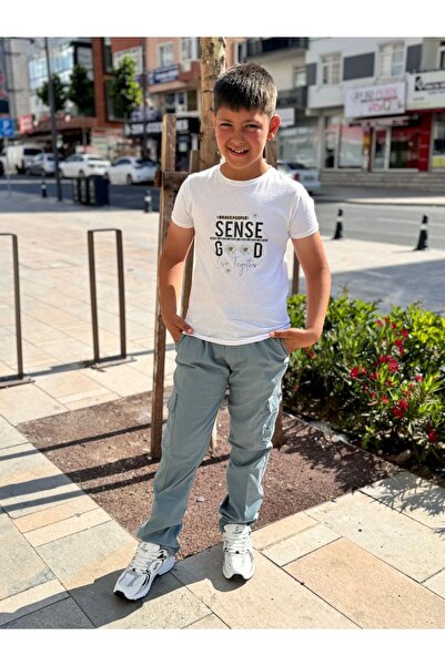 YAKAMEL PLAVE ŠKOLARNE PANTALONE OD PLATNA SA 5 DŽEPOVA - DEČJE E Elastično E...