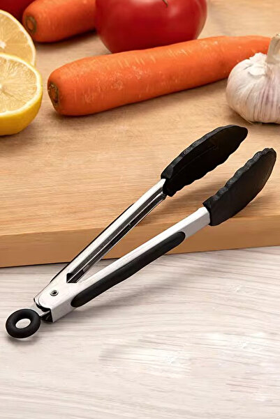 Destpak Yanmaz Silikon Maşa - Ekstra Güçlü Tutuş - Kilit Mekanizmalı - Servis...