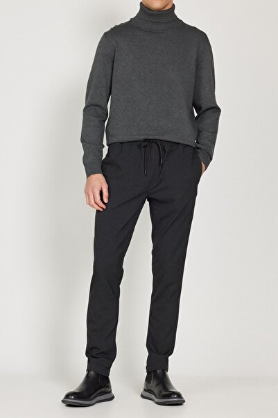 YAKAMEL Men's Flexible Woven Fabric - Double Leg and Elastic Leg Trousers