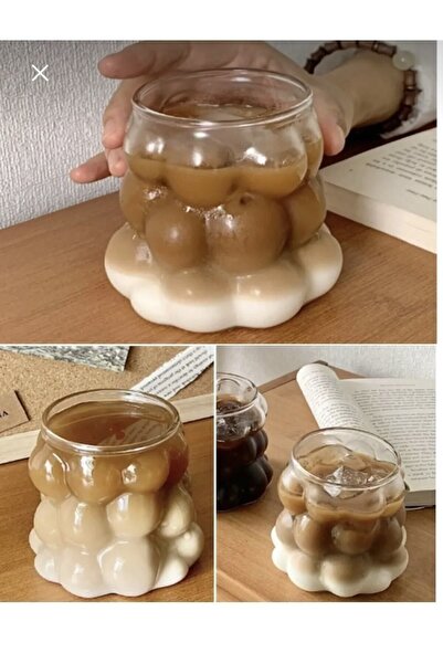 PEGA HOME Isıya Dayanıklı Borosilikat Boncuk Şekilli Bardak | Kahve Ve Sunum ...