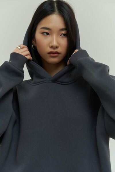 CMZ COLLECTİON KADIN KALIN KIŞLIK 3 İPLİK FÜME EŞOFMAN TAKIMI