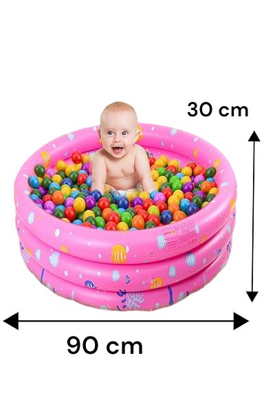 YILDIRIM OYUNCAK Sfeyx Based 3 Node Sunset 90X30 cm Colorful Kids Baby Pool News Sfey 997516