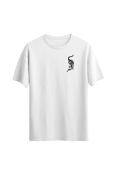 Açık Garaj Μίνιμαλ Cat Printed Unisex Regular T-shirt