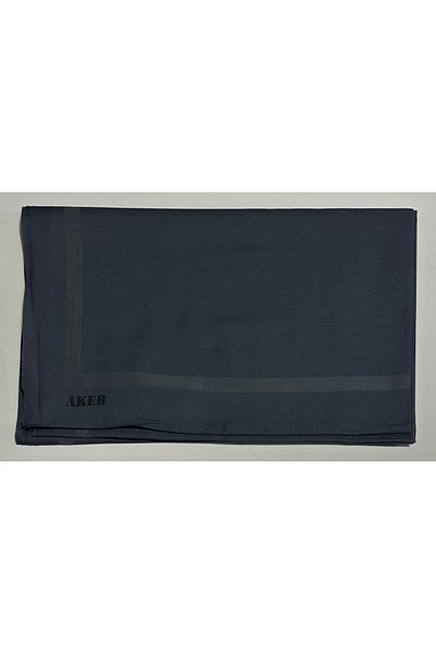Aker Anthracite Plain Cotton Cotton Shawl - 1030900 -923