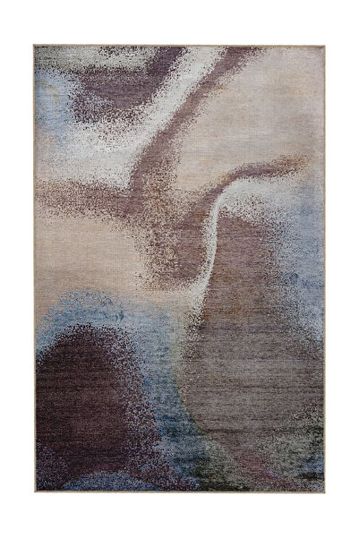 Rugs Modern Halı Covor decorativ modern cu model abstract multicolor, cu tran...