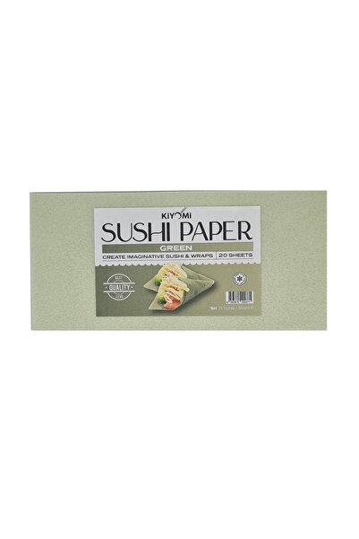 Kiyomi Yeşil Soya Kağıdı - Suşi Kağıdı - Sushi Wrapper - 20 Yaprak