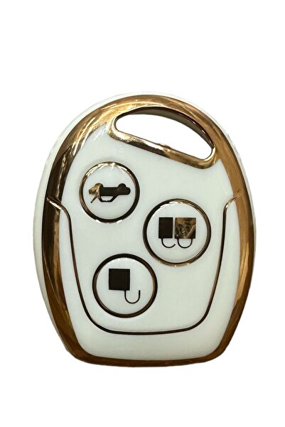 EBG İSTANBUL Culoare Aur Alb - Husa Nano Cheie Ford Fiesta Mondeo Focus Transit Fusion 3 Butoane