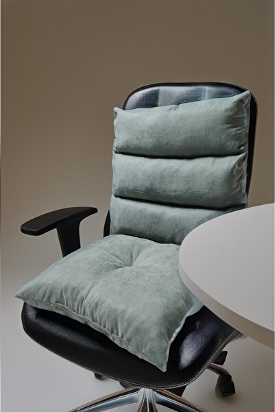 Demanslife وسادة كرسي مكتب لتقويم العظام باللون الأخضر - وسادة كرسي ضيف لدعم ...