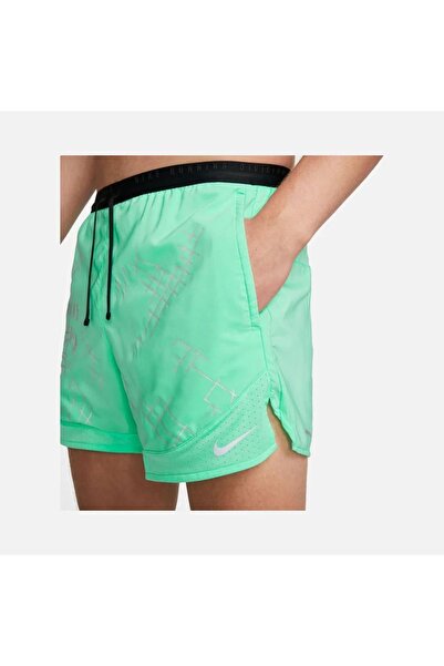Nike Dri-Fit Stride Run Division 13cm  Brief-Lined Running Erkek  yeşil koşu spor Şort dq6549