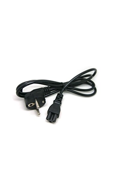 gürcantech Power Kablosu Laptop Pc Bilgisayar Notebook Adaptör Yonca Kablo Güç Kablosu Yonca Şeklinde 1,2 Metre
