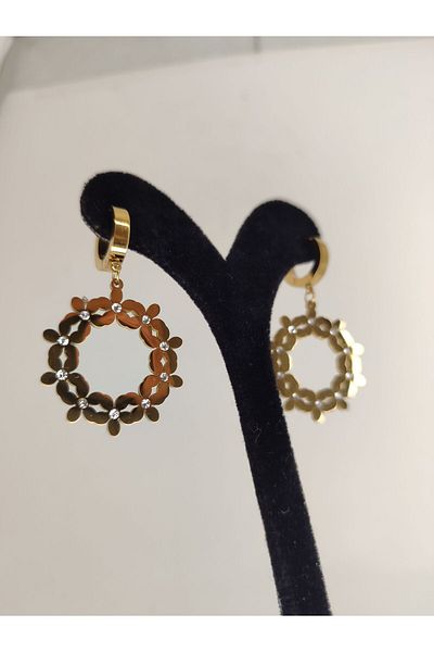 Romea Steel Stainless Stylish Hoop Earrings