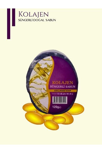 Karşı Köyden Natural Sponge Soap with Collagen Extract, Natural Sponge Soap