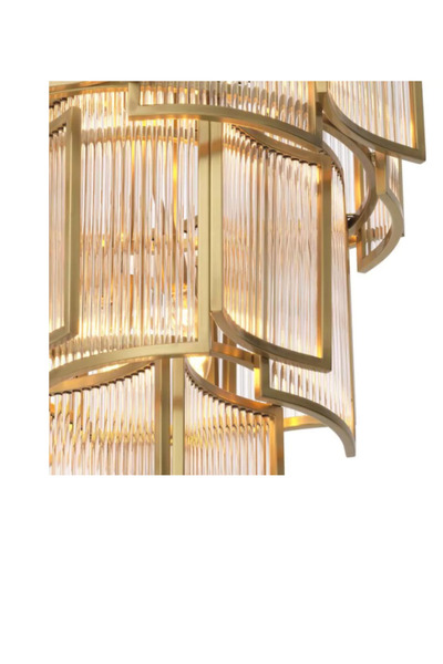 Vinner Virginia Eskitme Kaplama Kristal Taşlı Salon Avize