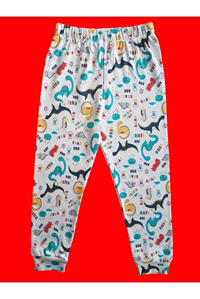 Çamaşır Bahçesi Kısa Kollu Desenli Çocuk Pijama Takım #baskılıçocukpijamatakım #dinazordesenlipijama #çamaşırbahçesi