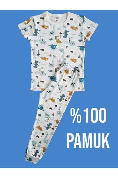 Çamaşır Bahçesi Set pijamale copii cu model cu maneci scurte#pijamale copii imprimate#caradesenlipijama#laundry garden