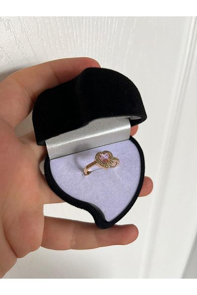 Sepetten Eve Gift for Lover - Pandora and Serious Relationship Ring with Black Heart and Adjustable
