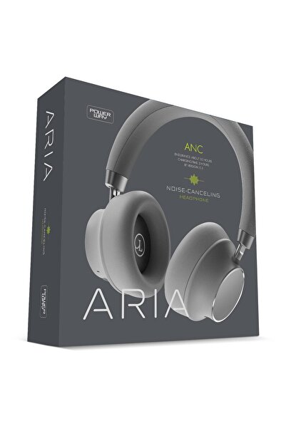 POWERWAY Aria Kulak Üstü Bluetooth Kulaklık Gümüş Kablosuz Ayarlanabilir Akti...