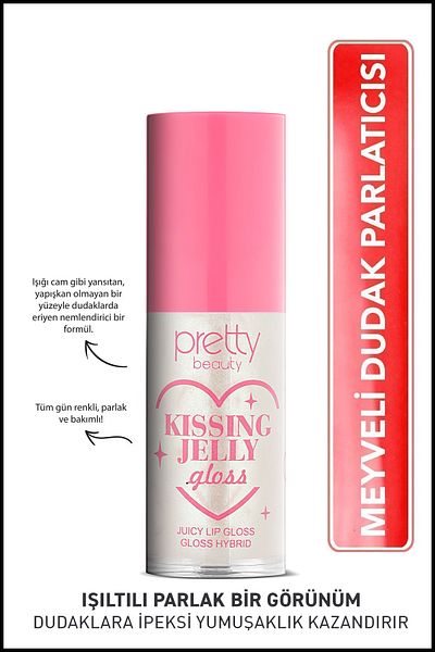 Pretty Beauty Kissing Jelly Gloss - Juicy Lip Gloss Fruit Flavored Lipstick