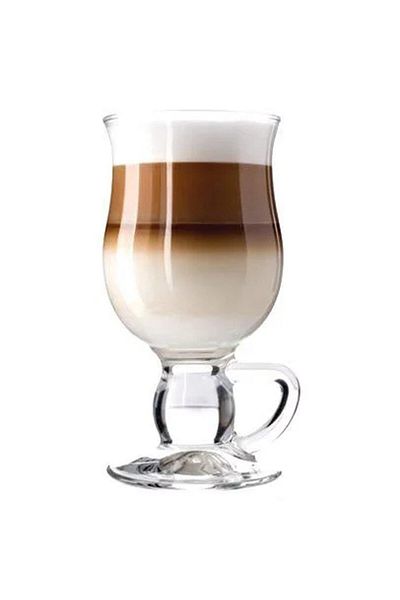 Paşabahçe Irish Coffee Latte Glass with Handle 2 Pieces 270 Cc