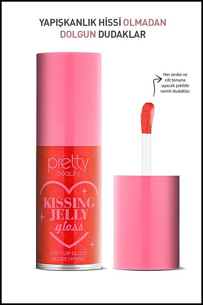 Pretty Beauty Kissing Jelly Gloss - Juicy Lip Gloss Fruit Flavored Lipstick