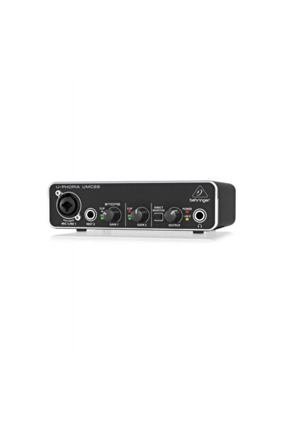 Behringer Behrınger Umc22 Midas Microphone Preamfi 2 X 2 Usb Sound Card