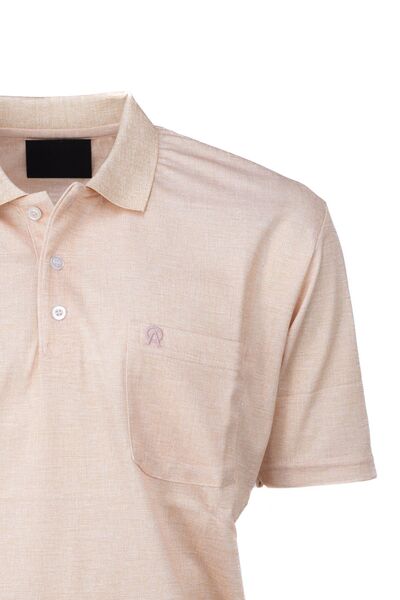 Oppland Ανδρικό μπλουζάκι με βαμβακερό γιακά πόλο Mercerized - κοντό μανίκι και αυτοσχεδιασμένο