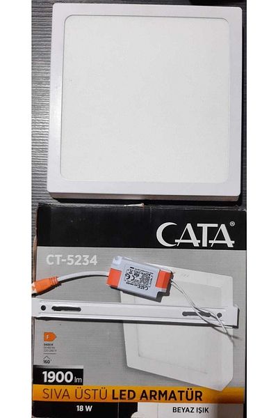Cata Ct-5234 18w Surface Mounted Led Luminaire White Case White Light