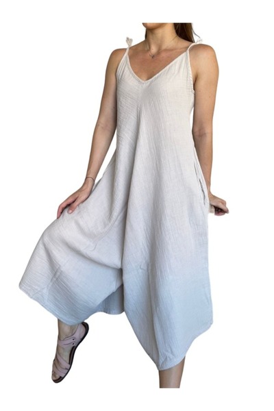 PHUTİ COLLECTION Rope Strap Muslin Jumpsuit