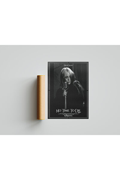 512 STORE Billie Eilish No Time To Die 007 James Bond Film Müzik Duvar Poster 30x42 Çerçevesiz