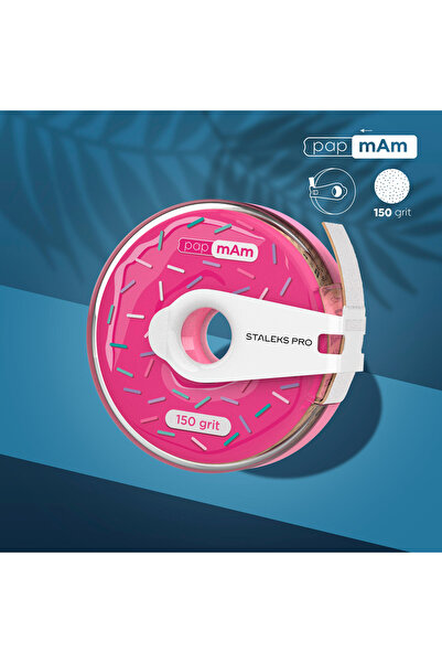 STALEKS PRO Plastik Bobin İçin EXPERT Yedek Beyaz Bant Törpü Bloğu, 180 Grit