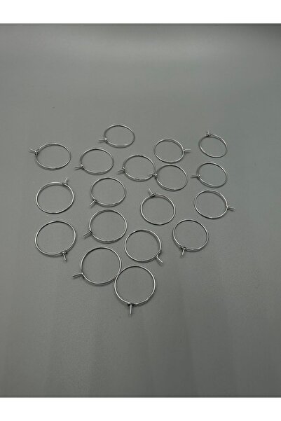 Egem aksesuar حلقة ملونة من النيكل مقاس 25 مم لا تشوه مادة المجوهرات 10 قطع