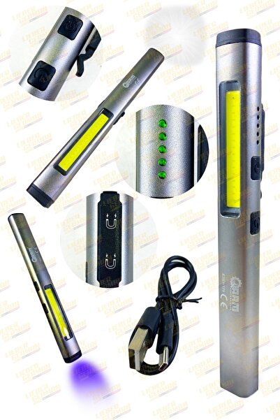 Lieber German Arm 450 Lümen Şarjlı Mıknatıslı Ultra Viyole Mor Işıklı Şarjlı ...
