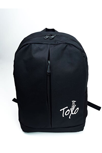 toxo Siyah Unisex Günlük Spor Kadın&Erkek&Seyahat Orta Lise Okul &Backpack Sırt Çantası