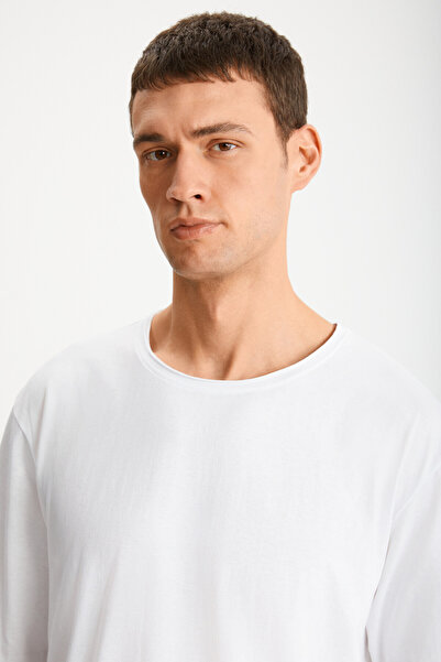 GRIMELANGE Ανδρικό λευκό μπλουζάκι DAVINSONO