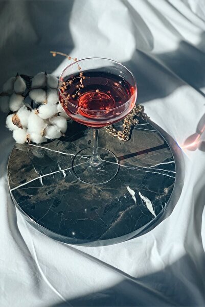 PeraMarble Doğal Mermer Bruna Perla Servis Tabağı