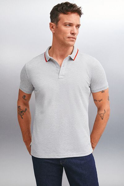 GRIMELANGE Ανδρικό μπλουζάκι Polo Neck RHODES Grimelange