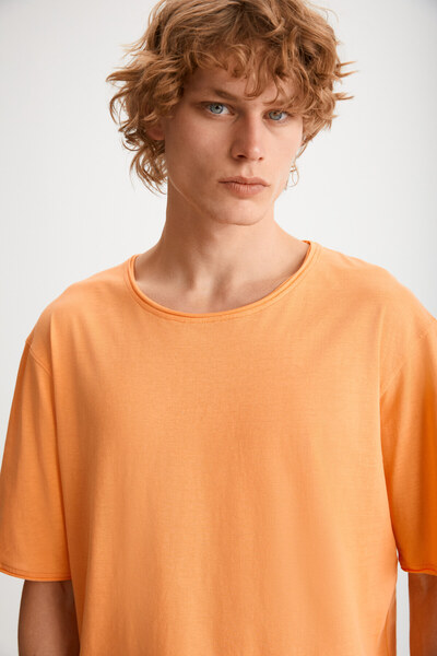 GRIMELANGE Men's Orange T-Shirt - DAVINSONO